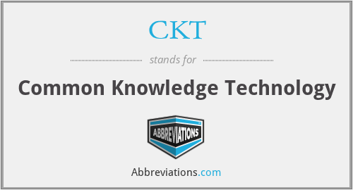 CKT - Common Knowledge Technology