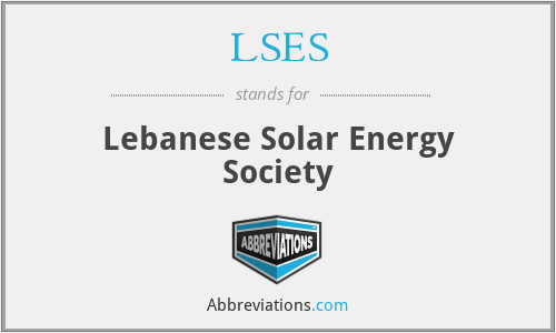 LSES - Lebanese Solar Energy Society
