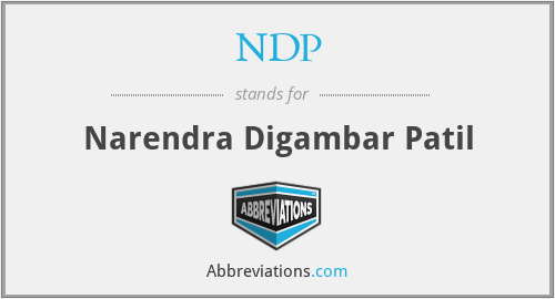 NDP - Narendra Digambar Patil