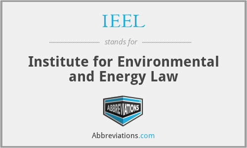 IEEL - Institute for Environmental and Energy Law