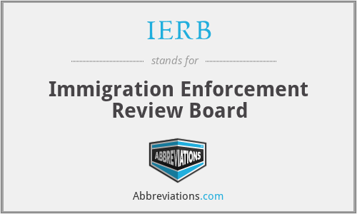 IERB - Immigration Enforcement Review Board