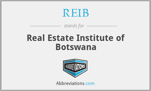 REIB - Real Estate Institute of Botswana