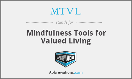 MTVL - Mindfulness Tools for Valued Living