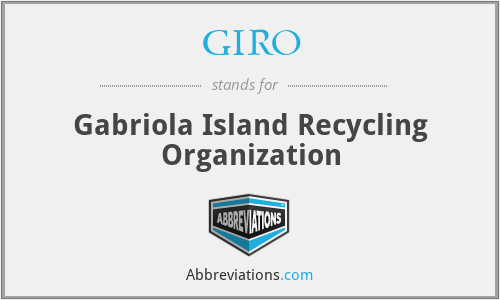 GIRO - Gabriola Island Recycling Organization