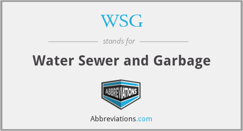 WSG - Water Sewer and Garbage