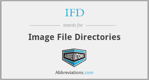IFD - Image File Directories