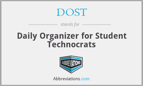 DOST - Daily Organizer for Student Technocrats