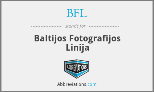 BFL - Baltijos Fotografijos Linija