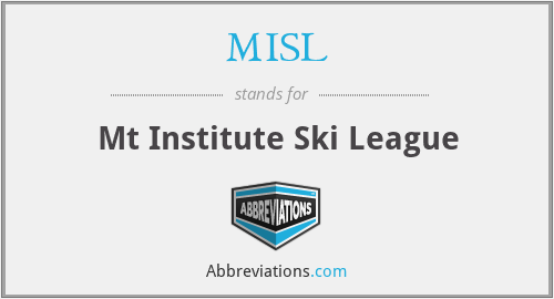 MISL - Mt Institute Ski League