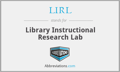 LIRL - Library Instructional Research Lab