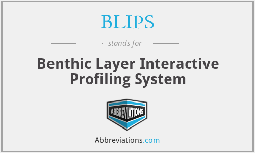 BLIPS - Benthic Layer Interactive Profiling System