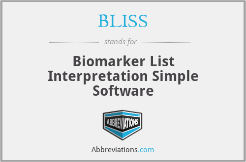 BLISS - Biomarker List Interpretation Simple Software