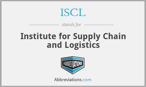 ISCL - Institute for Supply Chain and Logistics