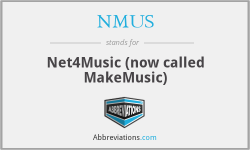 NMUS - Net4Music (now called MakeMusic)