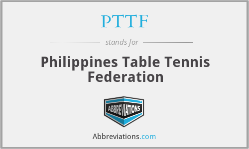 PTTF - Philippines Table Tennis Federation