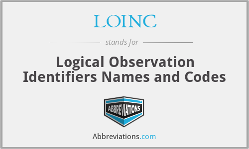 LOINC - Logical Observation Identifiers Names and Codes