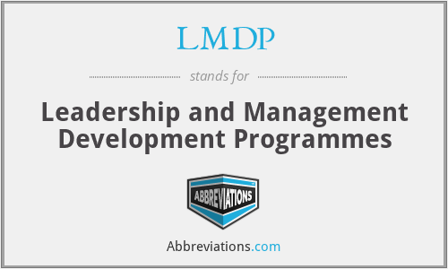 LMDP - Leadership and Management Development Programmes