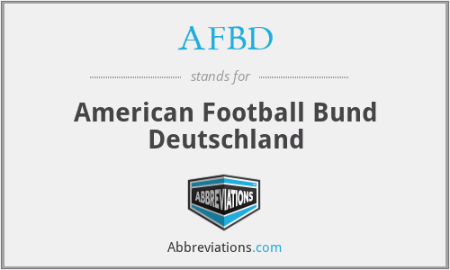 AFBD - American Football Bund Deutschland