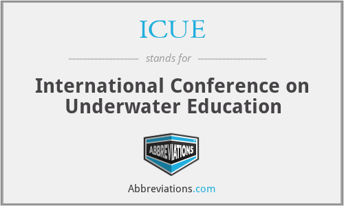 ICUE - International Conference on Underwater Education