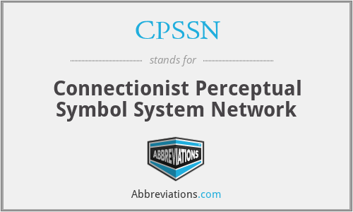 CPSSN - Connectionist Perceptual Symbol System Network