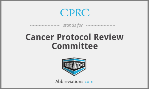 CPRC - Cancer Protocol Review Committee