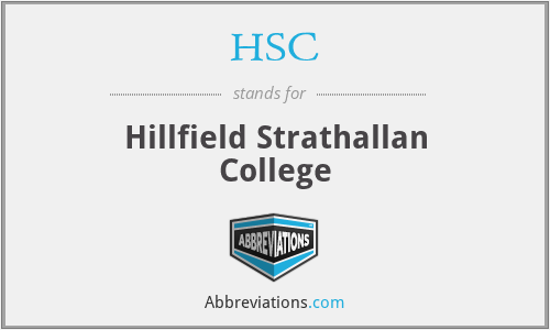 HSC - Hillfield Strathallan College