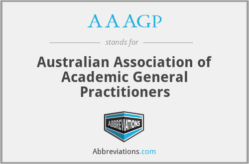 AAAGP - Australian Association of Academic General Practitioners