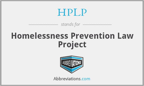 HPLP - Homelessness Prevention Law Project