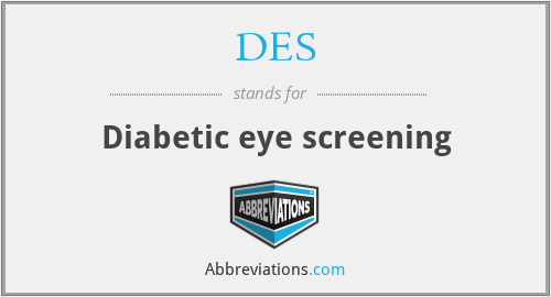 DES - Diabetic eye screening