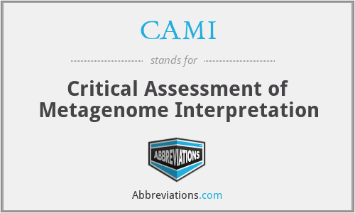 CAMI - Critical Assessment of Metagenome Interpretation