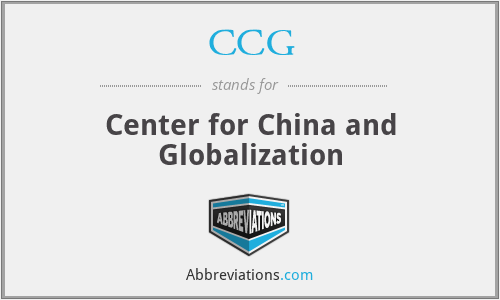 CCG - Center for China and Globalization