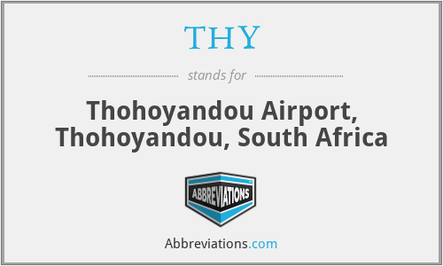 THY - Thohoyandou Airport, Thohoyandou, South Africa