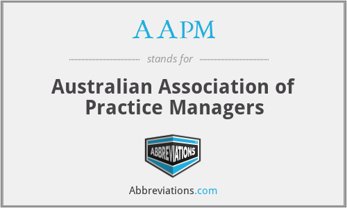 AAPM - Australian Association of Practice Managers