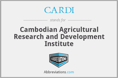 CARDI - Cambodian Agricultural Research and Development Institute