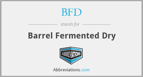 BFD - Barrel Fermented Dry