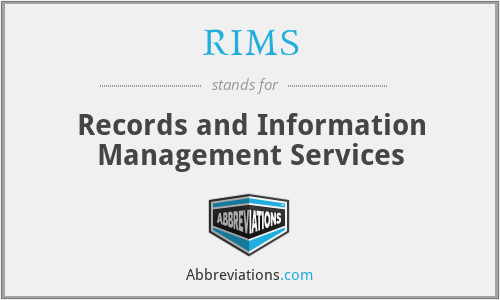 RIMS - Records and Information Management Services