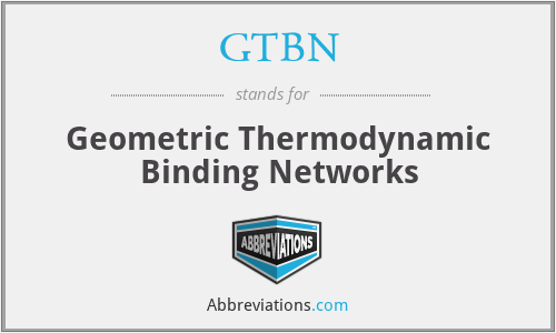 GTBN - Geometric Thermodynamic Binding Networks