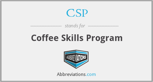CSP - Coffee Skills Program