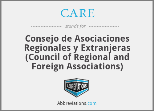 CARE - Consejo de Asociaciones Regionales y Extranjeras (Council of Regional and Foreign Associations)
