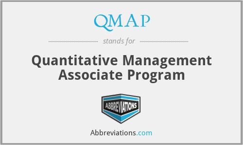 QMAP - Quantitative Management Associate Program