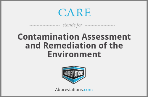 CARE - Contamination Assessment and Remediation of the Environment