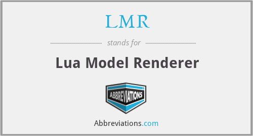 LMR - Lua Model Renderer