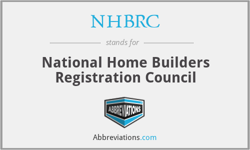 NHBRC - National Home Builders Registration Council