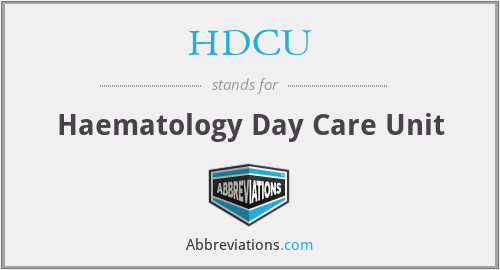 HDCU - Haematology Day Care Unit