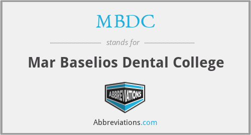 MBDC - Mar Baselios Dental College