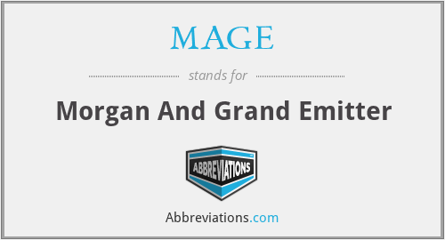 MAGE - Morgan And Grand Emitter