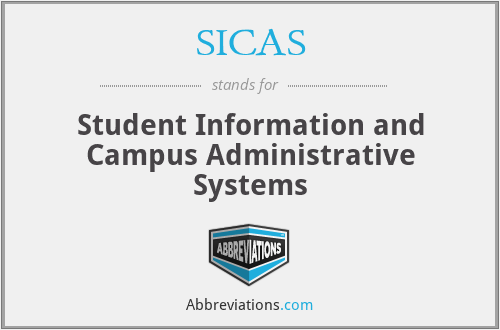 SICAS - Student Information and Campus Administrative Systems