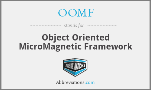 OOMF - Object Oriented MicroMagnetic Framework