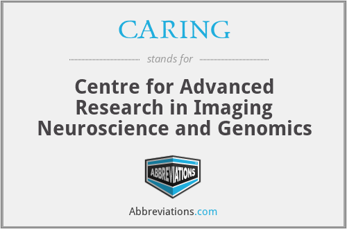 CARING - Centre for Advanced Research in Imaging Neuroscience and Genomics