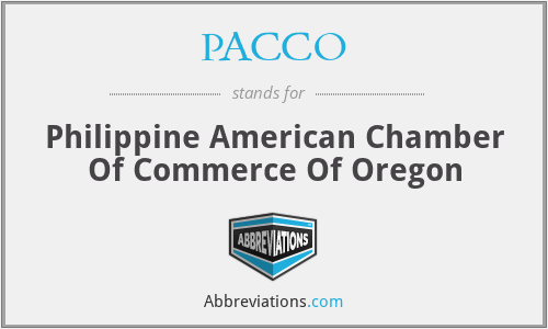 PACCO - Philippine American Chamber Of Commerce Of Oregon